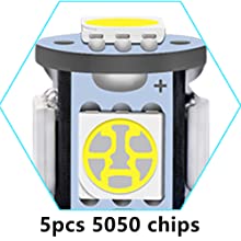 194 van de automobiel LEIDENE de Spaanders Gloeilampen6500k Wig T10 SMD 5050 5