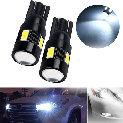 T10 5630 6 SMD Nonpolarity leidden Gewijzigde LEIDENE van Auto Zij Gloeilampen Bol gelijkstroom 12V