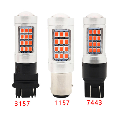 De Richtingaanwijzerlichten 2835 van de douane Universele Auto het Omkeren Koplamp die Drie Keer Bol opvlammen