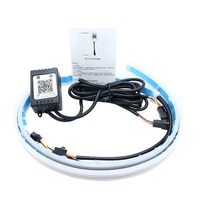 De Lichten RGB APP van de neon Waterdichte Achtbaan Auto Dag Lopende Controle DRL 12 volt