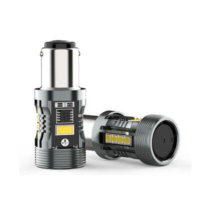 kopen Top Sales CB7 1157 W/Y Switchback LED Lamp BAY15D BA15D Dual Color Canbus 28W 2500LM voor Richtingaanwijzers en Remlichten online manufacture