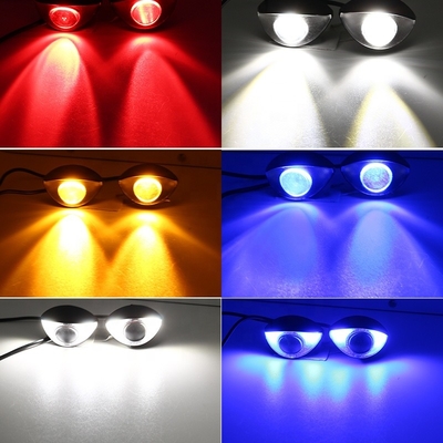 LEIDENE van de douane300lm 6000K Motorfiets Koplampen Hawk Eye Lights 10SMD