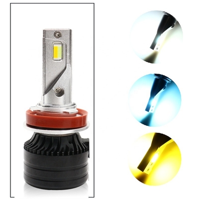 Auto wijzigde de de hoofd lichte LEIDENE drie-Kleur van H11 LEIDENE koplampen automobielkoplamp foglight 12-36V A lamp