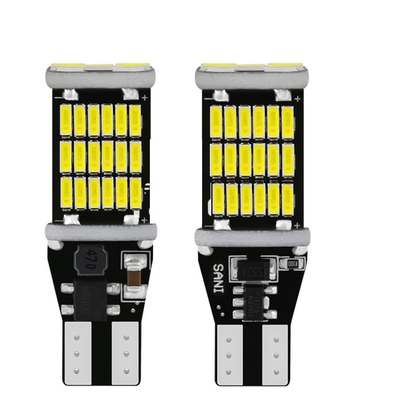 Universele Auto Geleide Staartlicht en Richtingaanwijzer bulbT15 4014 45smd 12-24V
