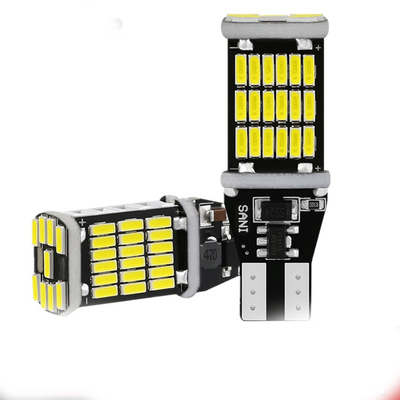 Universele Auto Geleide Staartlicht en Richtingaanwijzer bulbT15 4014 45smd 12-24V
