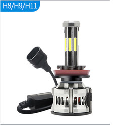 8 kanten H1 H3 H4 H7 9005 9006 Automobiel LEIDENE Koplamp 6000K 360 Canbus