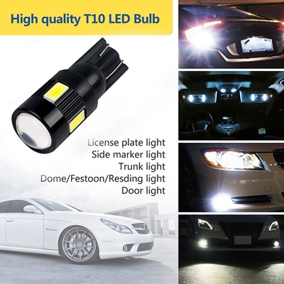 T10 5630 6 SMD Nonpolarity leidden Gewijzigde LEIDENE van Auto Zij Gloeilampen Bol gelijkstroom 12V