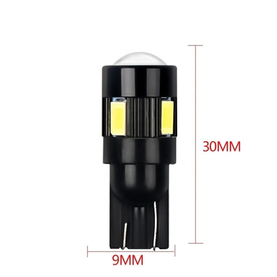 T10 5630 6 SMD Nonpolarity leidden Gewijzigde LEIDENE van Auto Zij Gloeilampen Bol gelijkstroom 12V