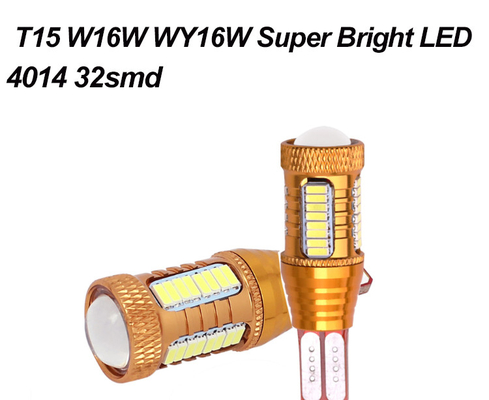 12v 4014 Binnenlandse Lichte Canbus Automobiel LEIDENE van 32smd Cree T10 Gloeilampen Witte Omgekeerde Stoplichten