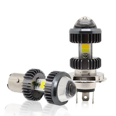 Motorfiets Geleide de Projectorh4 BA20D Dubbele Kleur 20W Mini Fog Driving Lights Bulbs van de Koplampbol