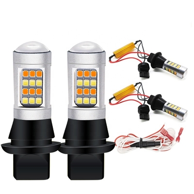 2835 42SMD Dubbele Kleur Geleide Stoplichtrichtingaanwijzer 7440 T20 CANBUS om Stroboscopisch te verhinderen