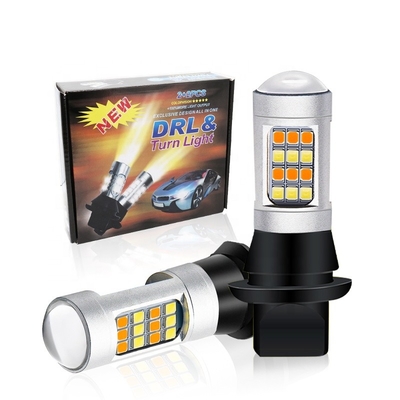 2835 42SMD Dubbele Kleur Geleide Stoplichtrichtingaanwijzer 7440 T20 CANBUS om Stroboscopisch te verhinderen