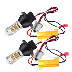 2835 42SMD Dubbele Kleur Geleide Stoplichtrichtingaanwijzer 7440 T20 CANBUS om Stroboscopisch te verhinderen