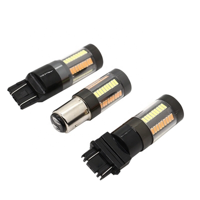 De LEIDENE Remrichtingaanwijzer steekt 1157 3157 7443 4014 Dubbele de Kleuren Witte Gele 12V Achtbaan aan van 66SMD