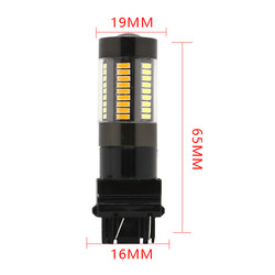 De LEIDENE Remrichtingaanwijzer steekt 1157 3157 7443 4014 Dubbele de Kleuren Witte Gele 12V Achtbaan aan van 66SMD