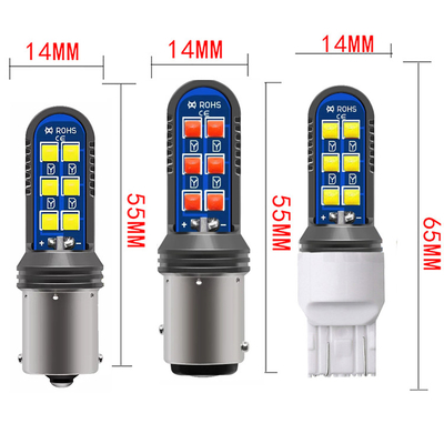 5w universele Geleide Staart Lichte Richtingaanwijzer Mini Headlamps 12SMD