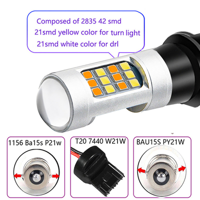 42SMD LEIDENE Bollent20 1157Turn Signaal Geleide Lichten voor Autostoplicht met Stroboscoopfunctie