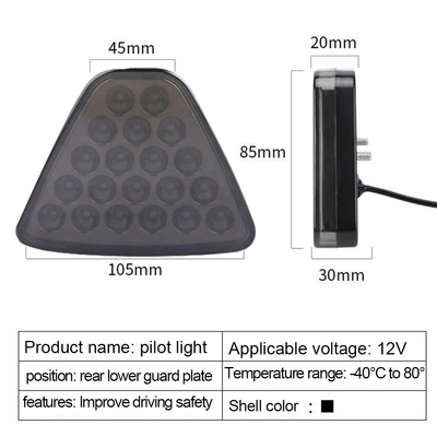 1000lm gewijzigde Proef van de de Waarschuwingsflits van Car Lights RGB Verre de Staart Lichte 2835 LEIDENE Spaander
