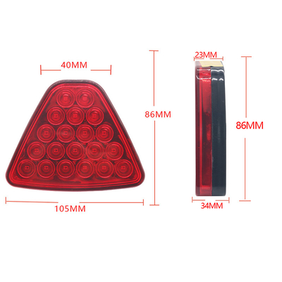 De Driehoeksauto Gewijzigde Lichten 1000lm van rode Kleuren Proefautomotive led lights
