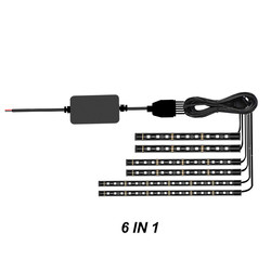 Neon van Kit Under Dash Decorate Atmosphere van de motorfiets Rgb Geleide Auto met APP Radio