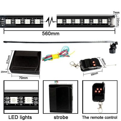 DC12V de waterdichte Afstandsbediening van SMD5050 Kitt Car Light Bar With
