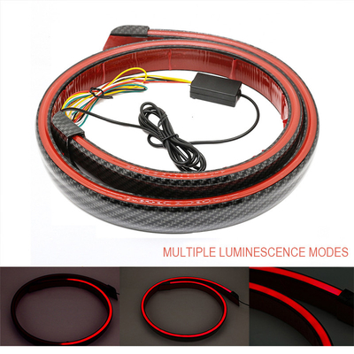 IP65 waterdichte Automobiel Geleide Stoplichtstroken 2835 Koolstofvezel