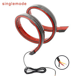 IP65 waterdichte Automobiel Geleide Stoplichtstroken 2835 Koolstofvezel