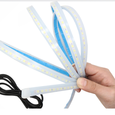 LEIDENE van de de Autokoplamp van 2pcs 12V van de Flexibele Waterdichte van de de Richtingaanwijzerrem Buisstrook van de de Stroomgids de Lichten DRL