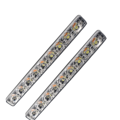 Strook van de de Autokoplamp Geleide Buis van aluminium Automobiele Drl Twee Kleur met ABS Lens