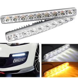Strook van de de Autokoplamp Geleide Buis van aluminium Automobiele Drl Twee Kleur met ABS Lens