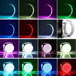 360 Graad RGB verfraai RingLED-van de Duivelsogen van Auto Omringende Lichten de Autolichten