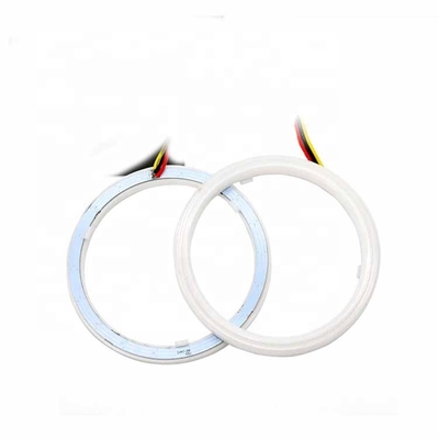 4014 LEIDENE Auto Omringende Lichten 60mm die DRL Licht Dubbel Kleur Geleid Angel Eyes Kit in werking stellen