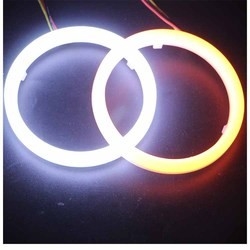 4014 LEIDENE Auto Omringende Lichten 60mm die DRL Licht Dubbel Kleur Geleid Angel Eyes Kit in werking stellen