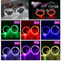 Van de Haloringen van DRL RGB de Auto Binnenlandse Geleide Omringende Lichten CCFL Angel Devil Eyes 80mm 95mm 105mm 110mm