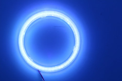 Maïskolf 90mm de RODE BLAUWE Mistlamp 12-18V van de autokoplamp van Angel Eyes