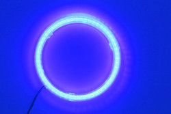Maïskolf 90mm de RODE BLAUWE Mistlamp 12-18V van de autokoplamp van Angel Eyes