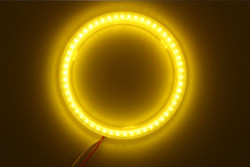 Maïskolf 90mm de RODE BLAUWE Mistlamp 12-18V van de autokoplamp van Angel Eyes