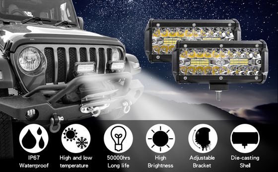 Hoog vermogen 200W LED-verlichting IP68 waterdicht aluminium legeringsmateriaal