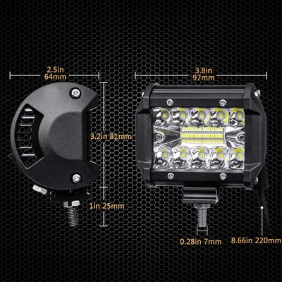 Aluminium legering LED rijlichten 10-30V LED lichtbalk voor voertuig