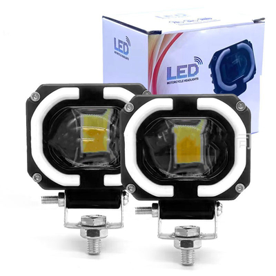 4x4 Offroad LED werklamp koplampen mist rijlicht 12-80V 4 inch 30W Dubbele kleuren
