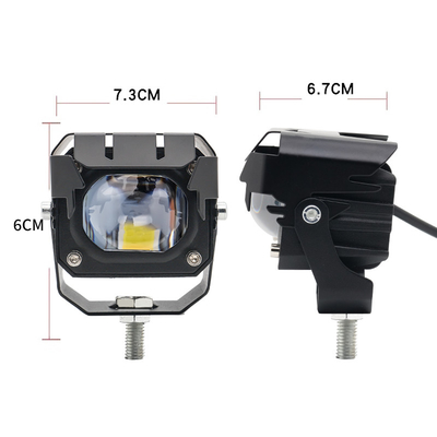 12-80V Amber 3570 LED Dual Color LED Werklichten Voor Motorfiets 30-60W Off Road Driving Lights