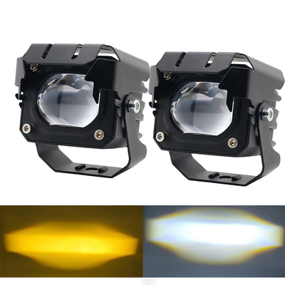 12-80V Amber 3570 LED Dual Color LED Werklichten Voor Motorfiets 30-60W Off Road Driving Lights