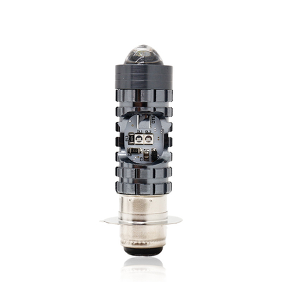 Mini rijlicht DRL Motorfiets LED koplamp Lamp H4 H6 BA20D P15D Auto Auto Fisheye Projector Lens Dubbelkleurig