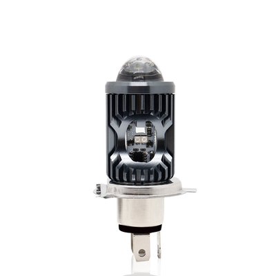 Mini rijlicht DRL Motorfiets LED koplamp Lamp H4 H6 BA20D P15D Auto Auto Fisheye Projector Lens Dubbelkleurig