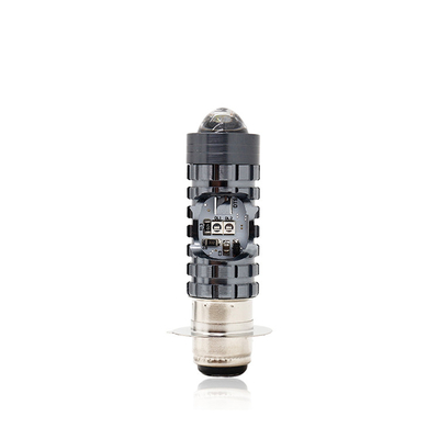 Mini rijlicht DRL Motorfiets LED koplamp Lamp H4 H6 BA20D P15D Auto Auto Fisheye Projector Lens Dubbelkleurig