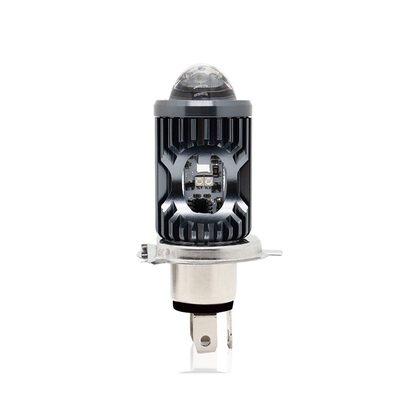 Mini rijlicht DRL Motorfiets LED koplamp Lamp H4 H6 BA20D P15D Auto Auto Fisheye Projector Lens Dubbelkleurig