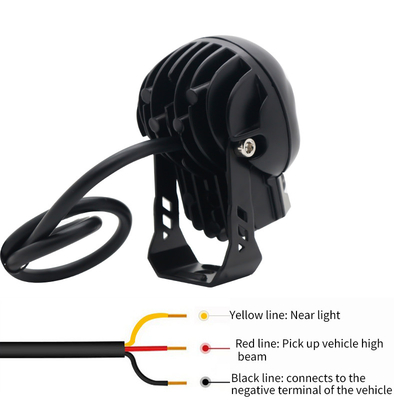 3 inch 40w Motorfiets schedel koplampen Externe schijnwerper LED Mini Driving Light Dual Color