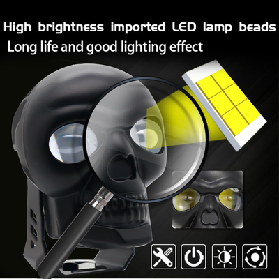 3 inch 40w Motorfiets schedel koplampen Externe schijnwerper LED Mini Driving Light Dual Color