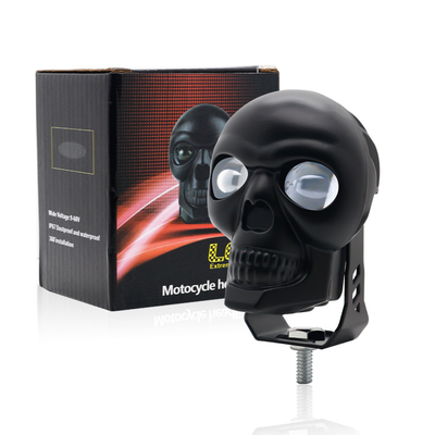 3 inch 40w Motorfiets schedel koplampen Externe schijnwerper LED Mini Driving Light Dual Color