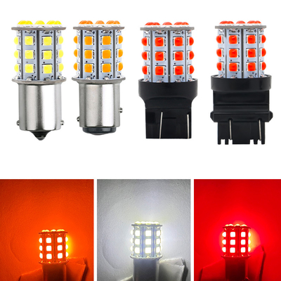 Langdurige witte LED-draaisignalen voor auto's 12V Aluminium legering lichaam Wit Geel Rood 3030 33SMD